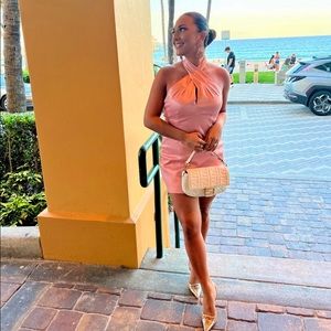 Superdown Revolve summer pink dress